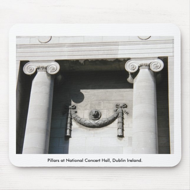 Pillars at National Concert Hall, Dublin Ireland Mouse Mat (Front)