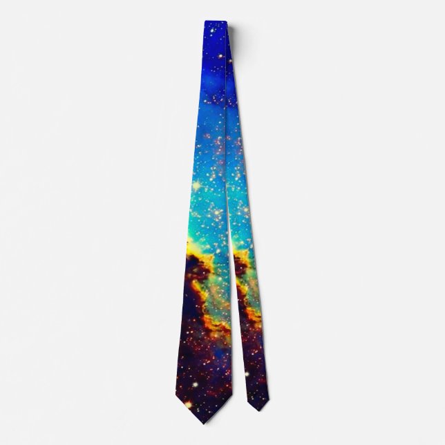 Pillars of Creation Custom Satin Space Necktie (Front)