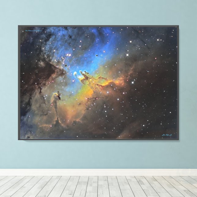Pillars of Creation - Distinguished Canvas Print (Insitu(Wood Floor))