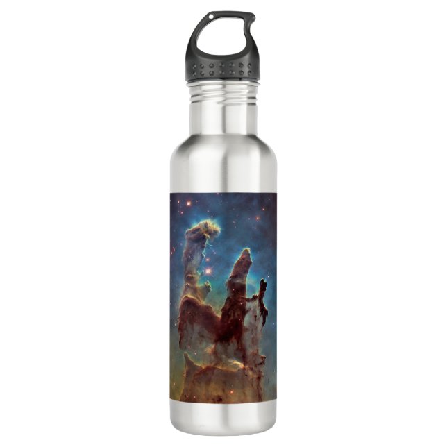 Pillars of Creation, Eagle Nebula Hubble Space 710 Ml Water Bottle (Front)