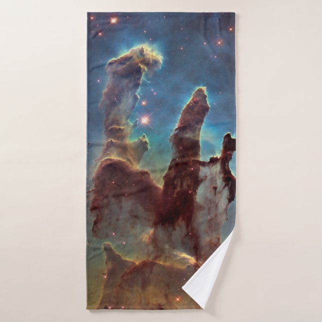 Pillars of Creation, Eagle Nebula Hubble Space Bath Towel (Bath Towel)