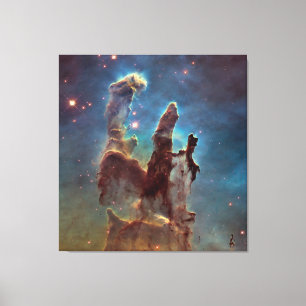 Pillars of Creation, Eagle Nebula Hubble Space Canvas Print