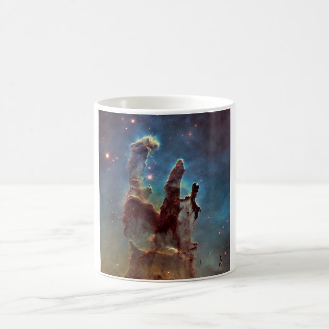 Pillars of Creation, Eagle Nebula Hubble Space Coffee Mug (Center)