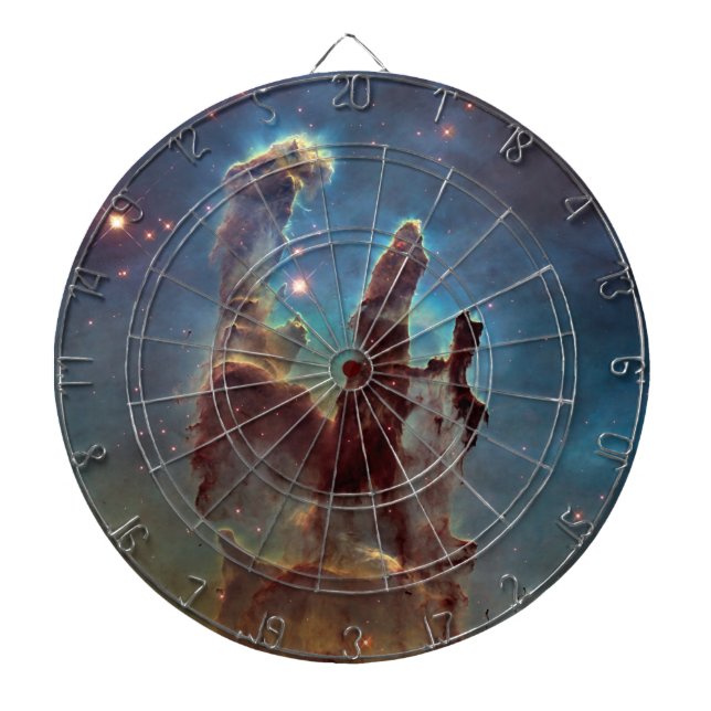 Pillars of Creation, Eagle Nebula Hubble Space Dartboard (Front)