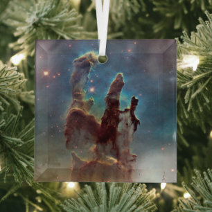 Pillars of Creation, Eagle Nebula Hubble Space Glass Tree Decoration