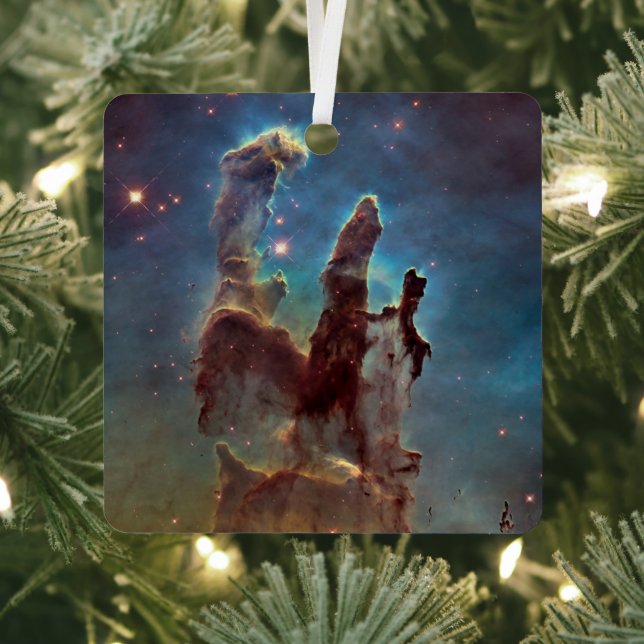 Pillars of Creation, Eagle Nebula Hubble Space Metal Tree Decoration (Insitu)