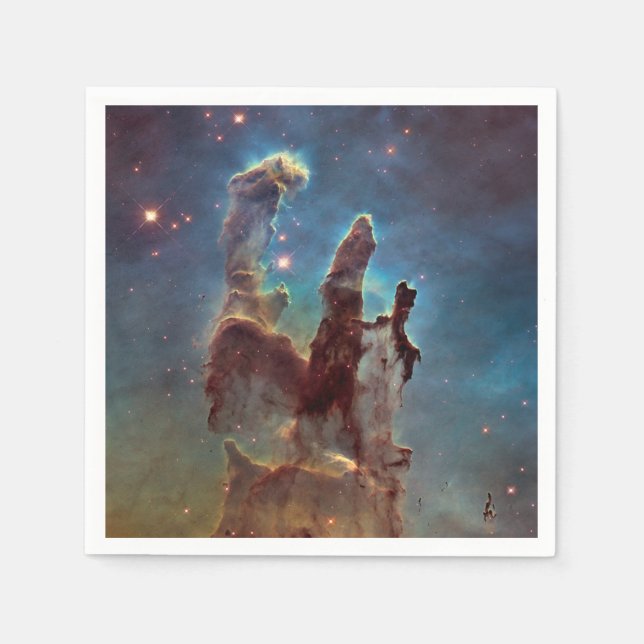 Pillars of Creation, Eagle Nebula Hubble Space Napkin (Front)