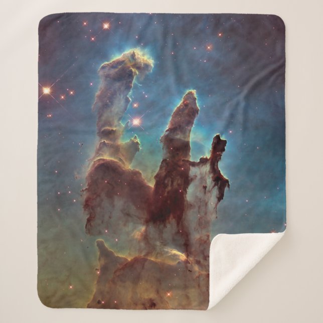 Pillars of Creation, Eagle Nebula Hubble Space Sherpa Blanket (Front)