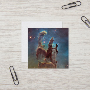 Pillars of Creation, Eagle Nebula Hubble Space Square Business Card