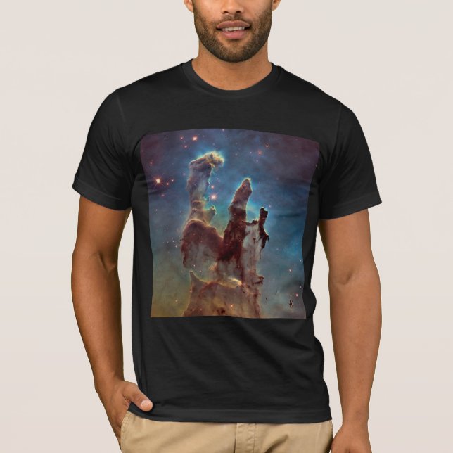 Pillars of Creation, Eagle Nebula Hubble Space T-Shirt (Front)