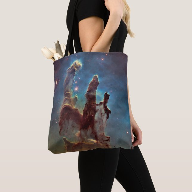 Pillars of Creation, Eagle Nebula Hubble Space Tote Bag (Close Up)