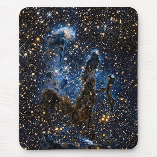 Pillars Of Creation Eagle Nebula Near Infrared Mouse Mat (Front)
