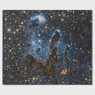 Pillars Of Creation Eagle Nebula Near Infrared Wrapping Paper