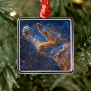 Pillars of Creation Eagle Nebula Webb Telescope Metal Tree Decoration
