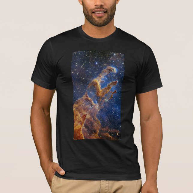 Pillars of Creation Eagle Nebula Webb Telescope T-Shirt (Front)