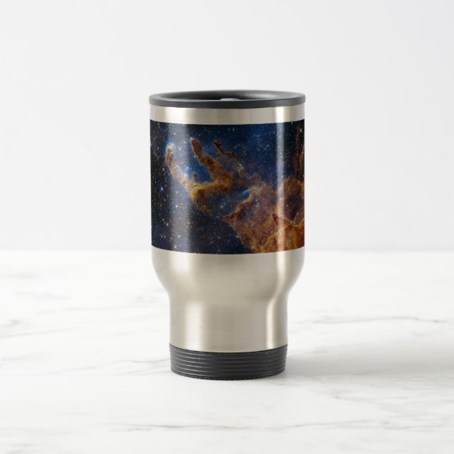 Pillars of Creation Eagle Nebula Webb Telescope Travel Mug (Center)