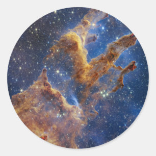 Pillars of Creation in the Eagle Nebula Classic Round Sticker