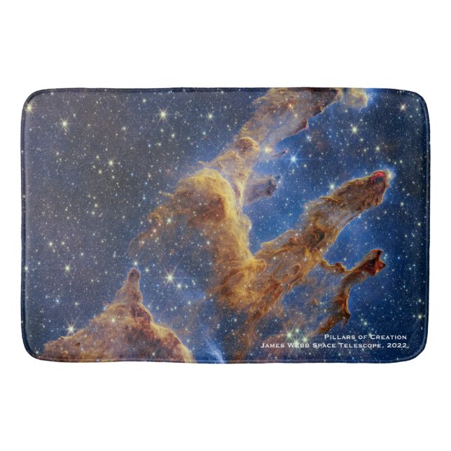 Pillars of Creation James Webb Hi-Res 2022 Bath Mat (Front)