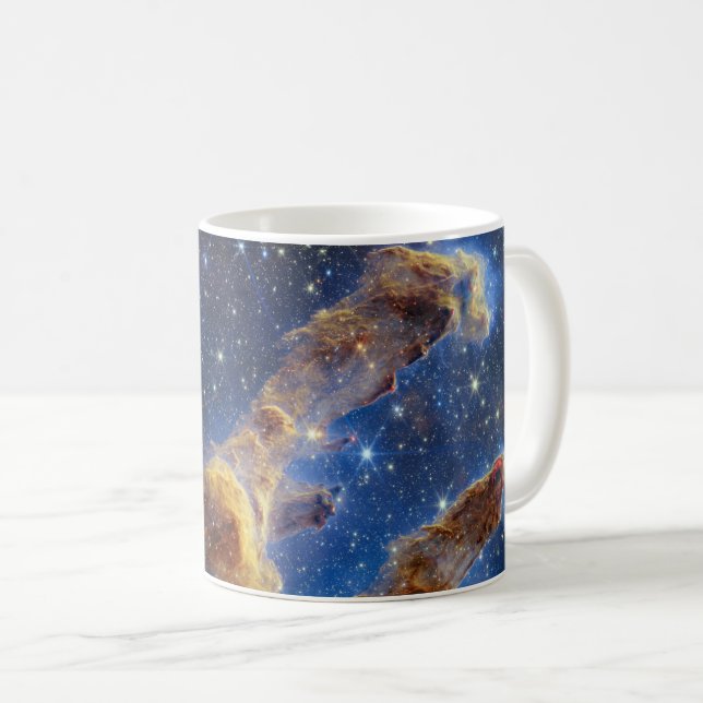 Pillars of Creation James Webb Hi-Res 2022 Coffee Mug (Front Right)