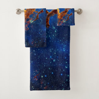 Pillars of Creation - James Webb NIRCam Astronomy Bath Towel Set