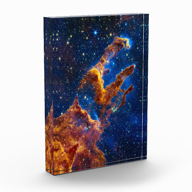 Pillars of Creation - James Webb NIRCam Astronomy Photo Block (Left)
