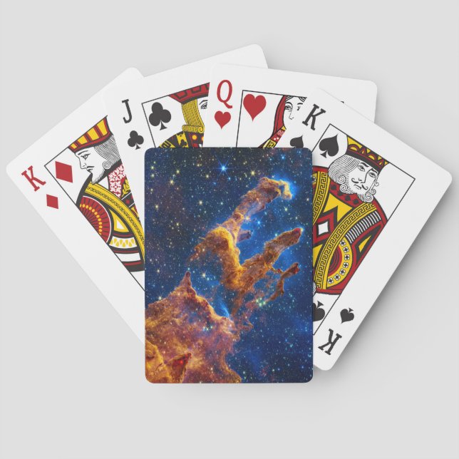 Pillars of Creation - James Webb NIRCam Astronomy Playing Cards (Back)
