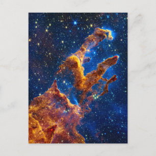 Pillars of Creation - James Webb NIRCam Astronomy Postcard
