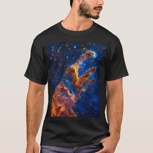 Pillars of Creation - James Webb NIRCam Astronomy T-Shirt (Front)