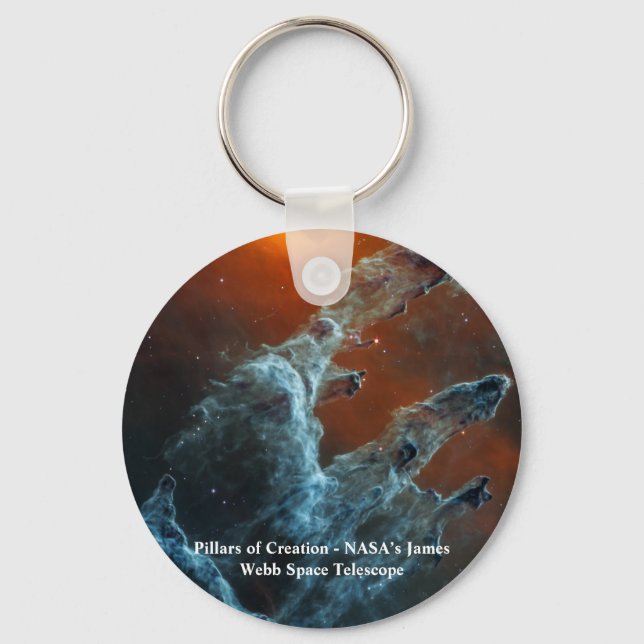 Pillars of Creation James Webb Space Telescope Key Ring (Front)