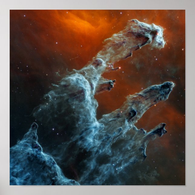 Pillars of Creation James Webb Telescope  Poster (Front)