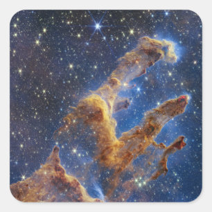 Pillars of Creation Looks Like T-Rex Square Sticker