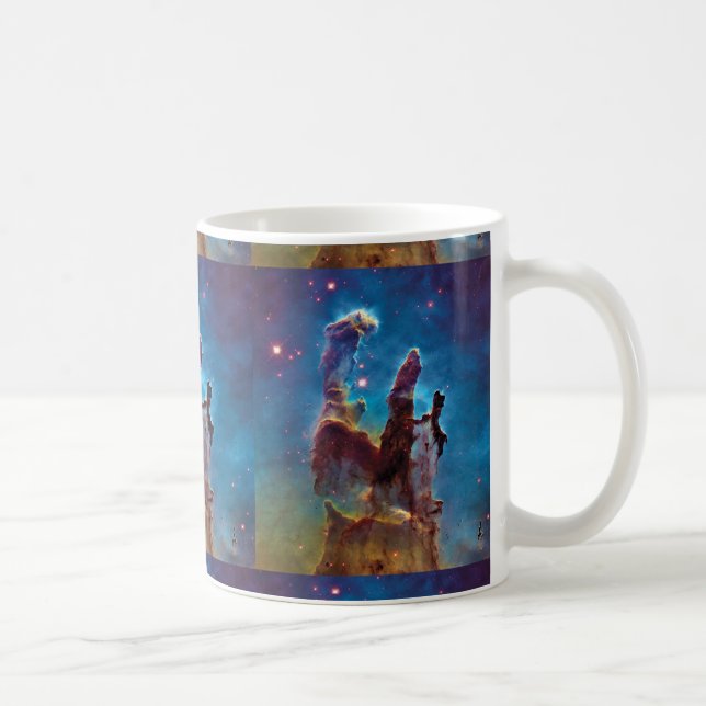 Pillars of Creation M16 Eagle Nebula Space Photo Coffee Mug (Right)