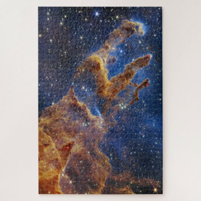 Pillars of Creation Webb space Telescope Nircam Jigsaw Puzzle (Vertical)