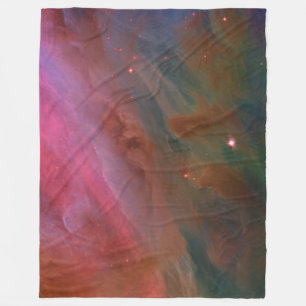 Pillars of Dust, Orion Nebula outer space image Fleece Blanket