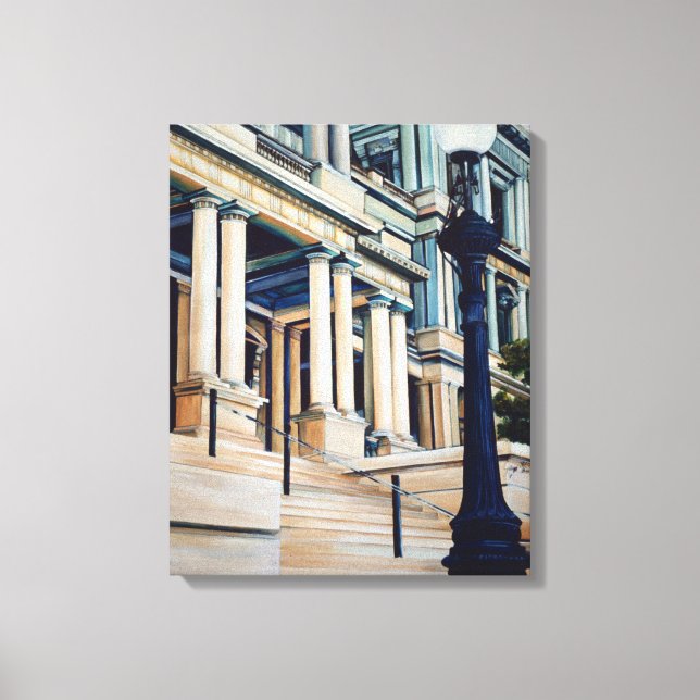 Pillars Of Power, Washington Dc Canvas Print (Front)