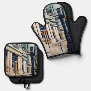 Pillars of Power,Washington,DC. Oven Mitt & Pot Holder Set