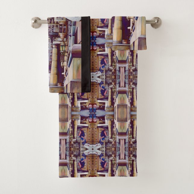 Pillars of the Plaza Bath Towel Set (Insitu)