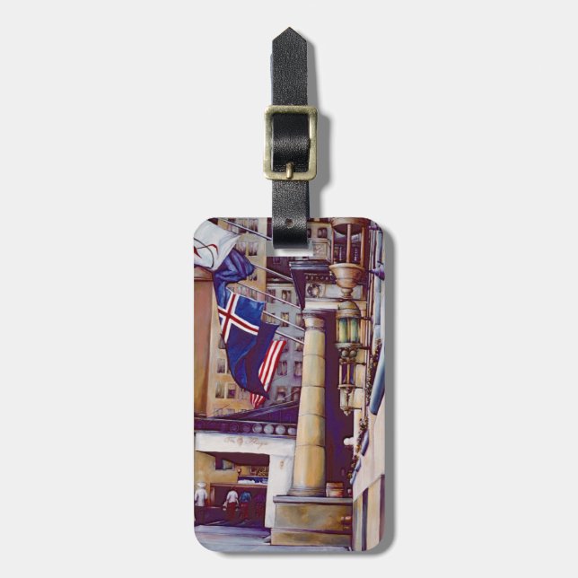 Pillars of the Plaza Luggage Tag (Front Vertical)