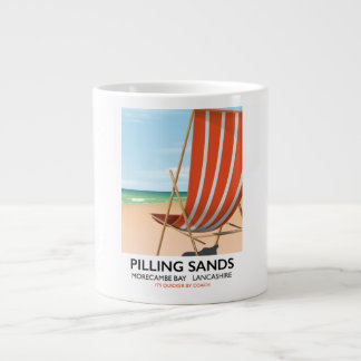 Pilling Sands Morecambe Bay, Lancashire Large Coffee Mug