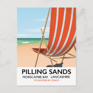 Pilling Sands Morecambe Bay, Lancashire Postcard