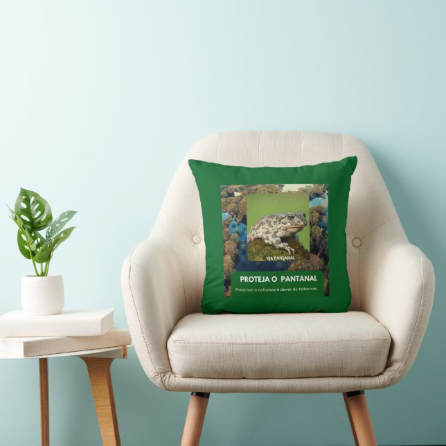 Pillow 16" x 16" Frog (Chair)