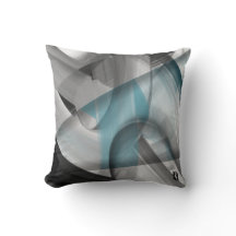 Pillow Abstract Trend Interior Decor Blue Ocean