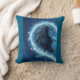 Pillow Bald Eagle Heart - I Will Be With You