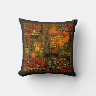 Pillow   Blazing City   Sequin Dreams Studio