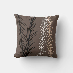 pillow bold black,white grey abstract nature  art