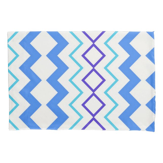 Pillow Case Abstract Blue (Front)