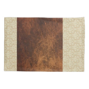 Pillow Case Beige Brown Pattern