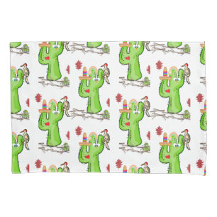 Pillow Case Bird Cactus