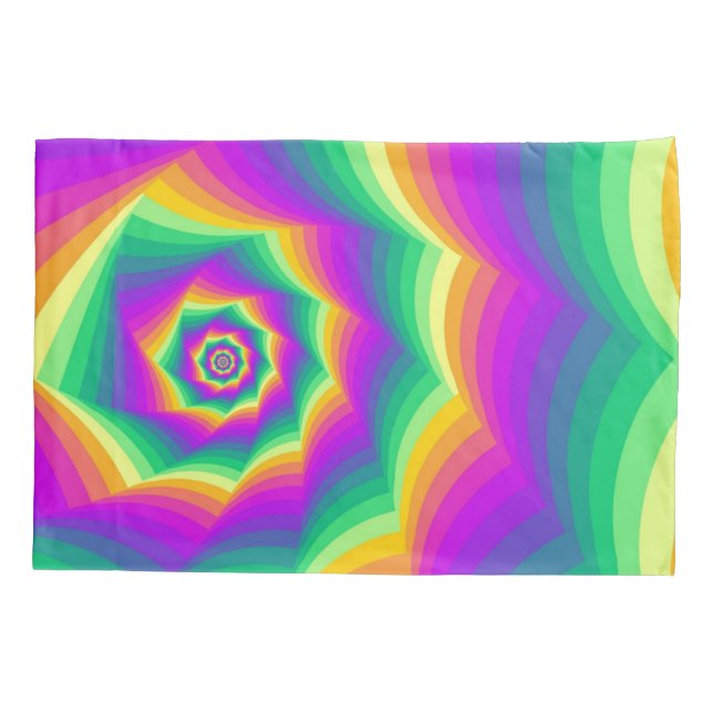 Pillow Case Colourful Colours (Back)