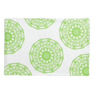 Pillow Case Green Mandala